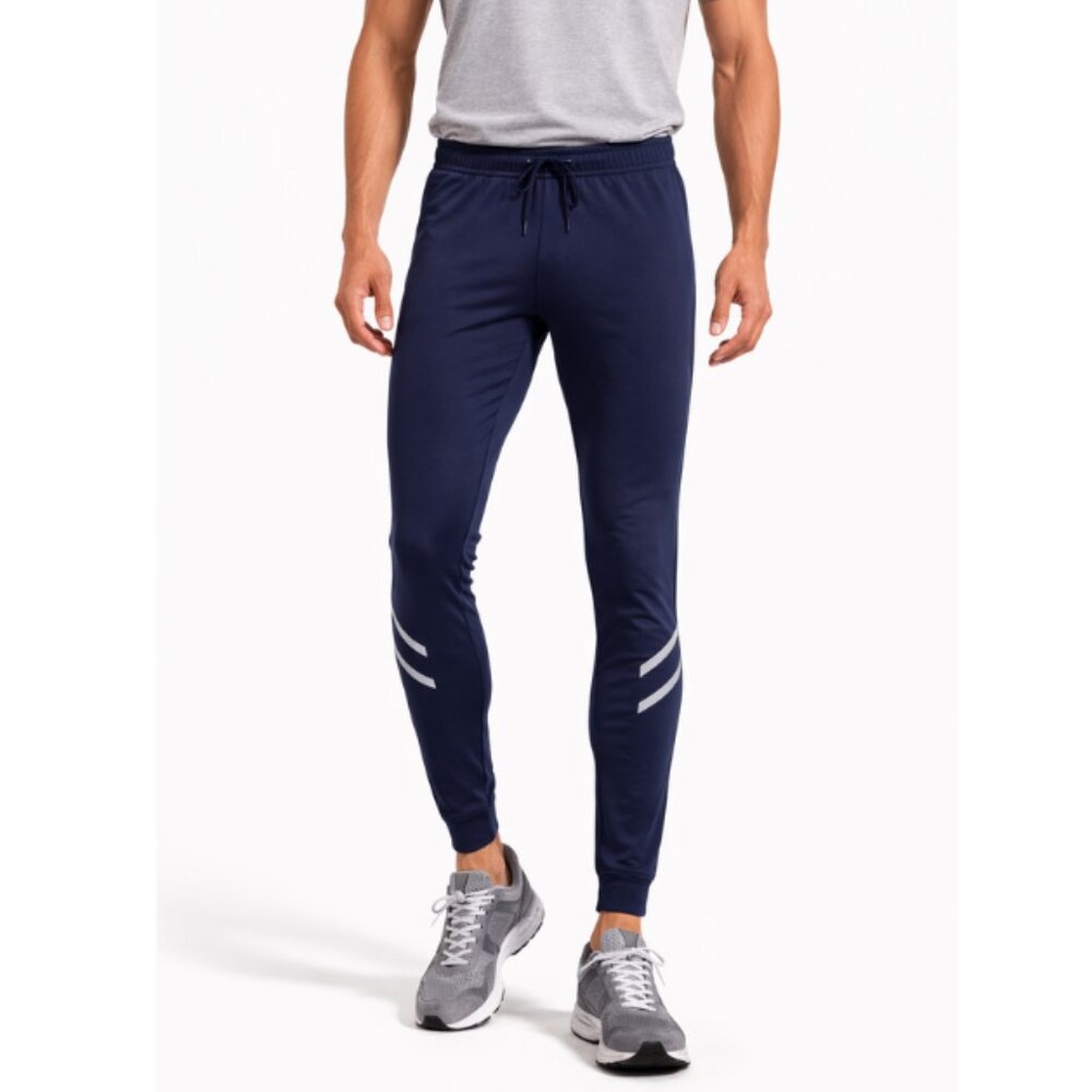 NWT SAUCONY Men's Navy w/ Silver Reflector Track Pants - L